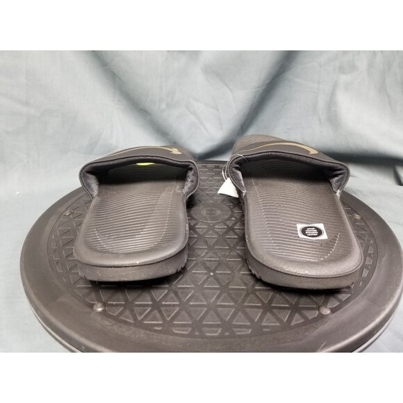 Nike Kids Kawa Slide (GS/PS) Sandals Slides Black Gold Size 2Y NEW WITH TAGS! - Picture 7 of 11